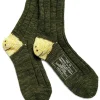 New Kapital 56 Yarns MA-1 HEEL SMILIE Socks