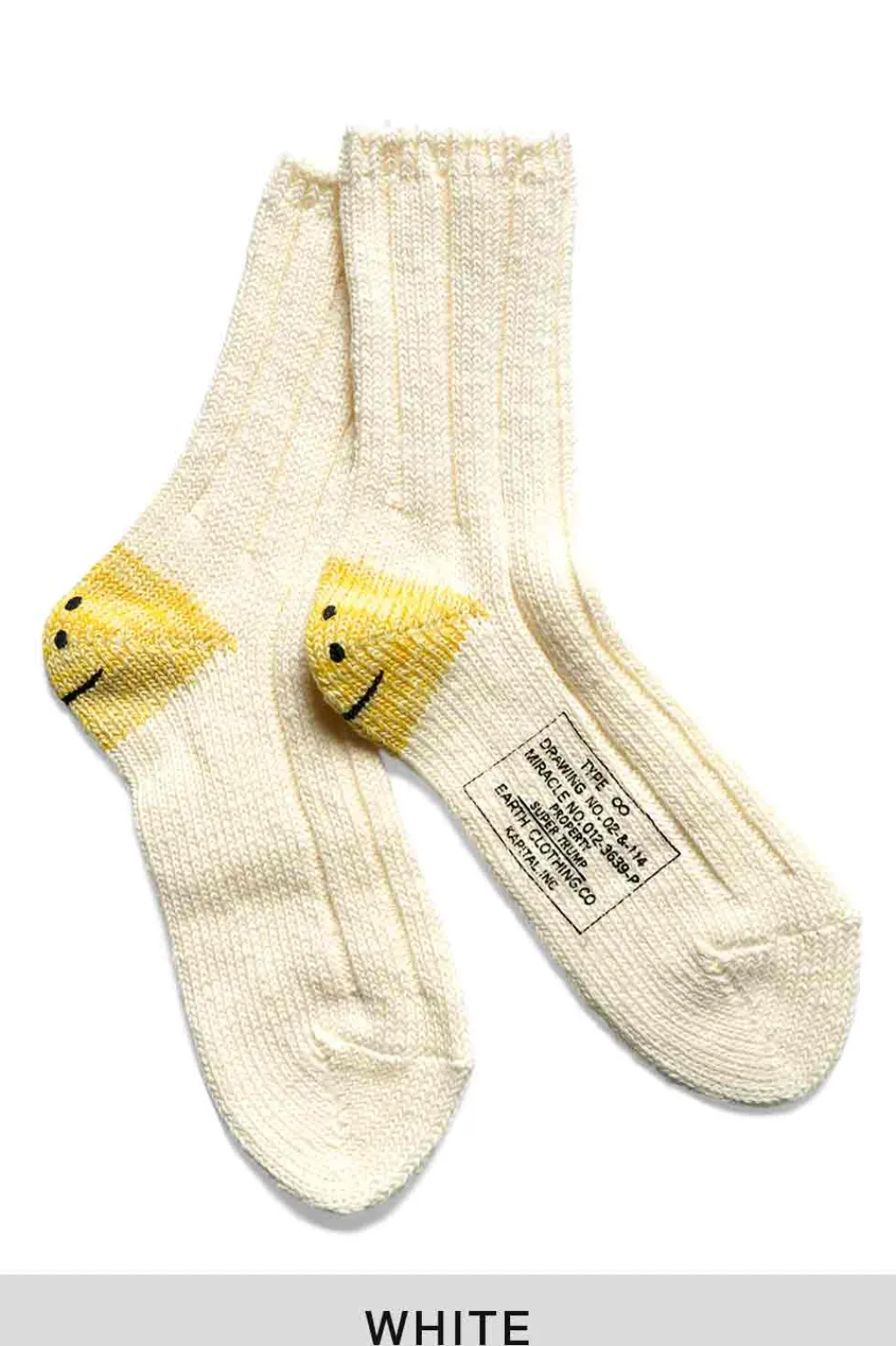New Kapital 56 Yarns MA-1 HEEL SMILIE Socks