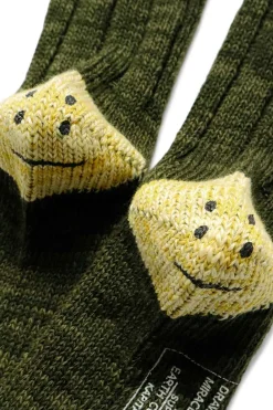 New Kapital 56 Yarns MA-1 HEEL SMILIE Socks