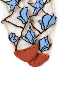 Sale Kapital 200 Yarns MAGNOIA See-Through Socks in 4 Color Chioces