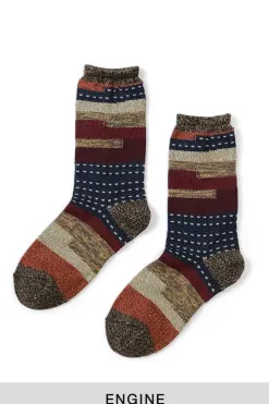 Clearance Kapital 84 Yarns Patchwork KOMON KOGIN Socks - 3 Colors