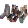 New Kapital 84 Yarns Patchwork Tweed Fairisle Socks - 3 Colors