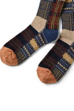 New Kapital 84 Yarns Patchwork Tweed Fairisle Socks - 3 Colors