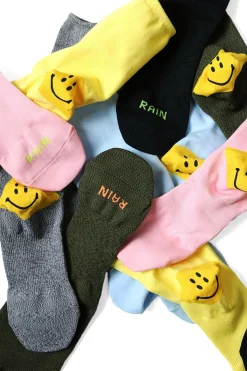 Online Kapital 144 Yarns SUPER-DRY IVY HEEL-SMILIE Socks - in 6 Color Choices