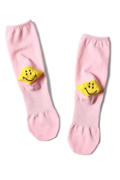 Online Kapital 144 Yarns SUPER-DRY IVY HEEL-SMILIE Socks - in 6 Color Choices