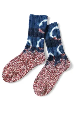 Best Kapital 56 Yarns TOKUSHIMA SHIBORI Dye Socks - Indigo