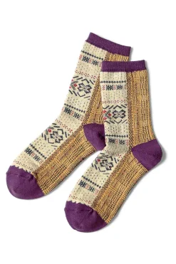 Discount Kapital 144 Yarns 2-Tones Fairisle Socks - 3 Color Choices