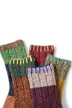 Fashion Kapital 56Yarns Wool Grandrelle GOGH HOBO Stitch Socks - 5 Colors