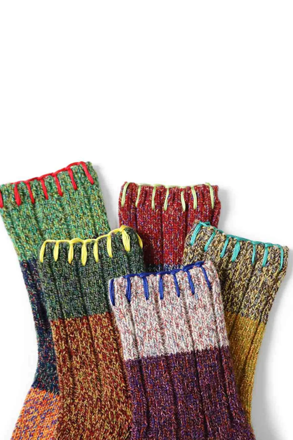 Fashion Kapital 56Yarns Wool Grandrelle GOGH HOBO Stitch Socks - 5 Colors