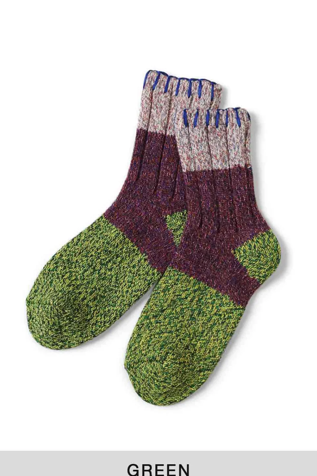 Fashion Kapital 56Yarns Wool Grandrelle GOGH HOBO Stitch Socks - 5 Colors