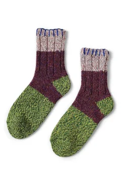 Fashion Kapital 56Yarns Wool Grandrelle GOGH HOBO Stitch Socks - 5 Colors