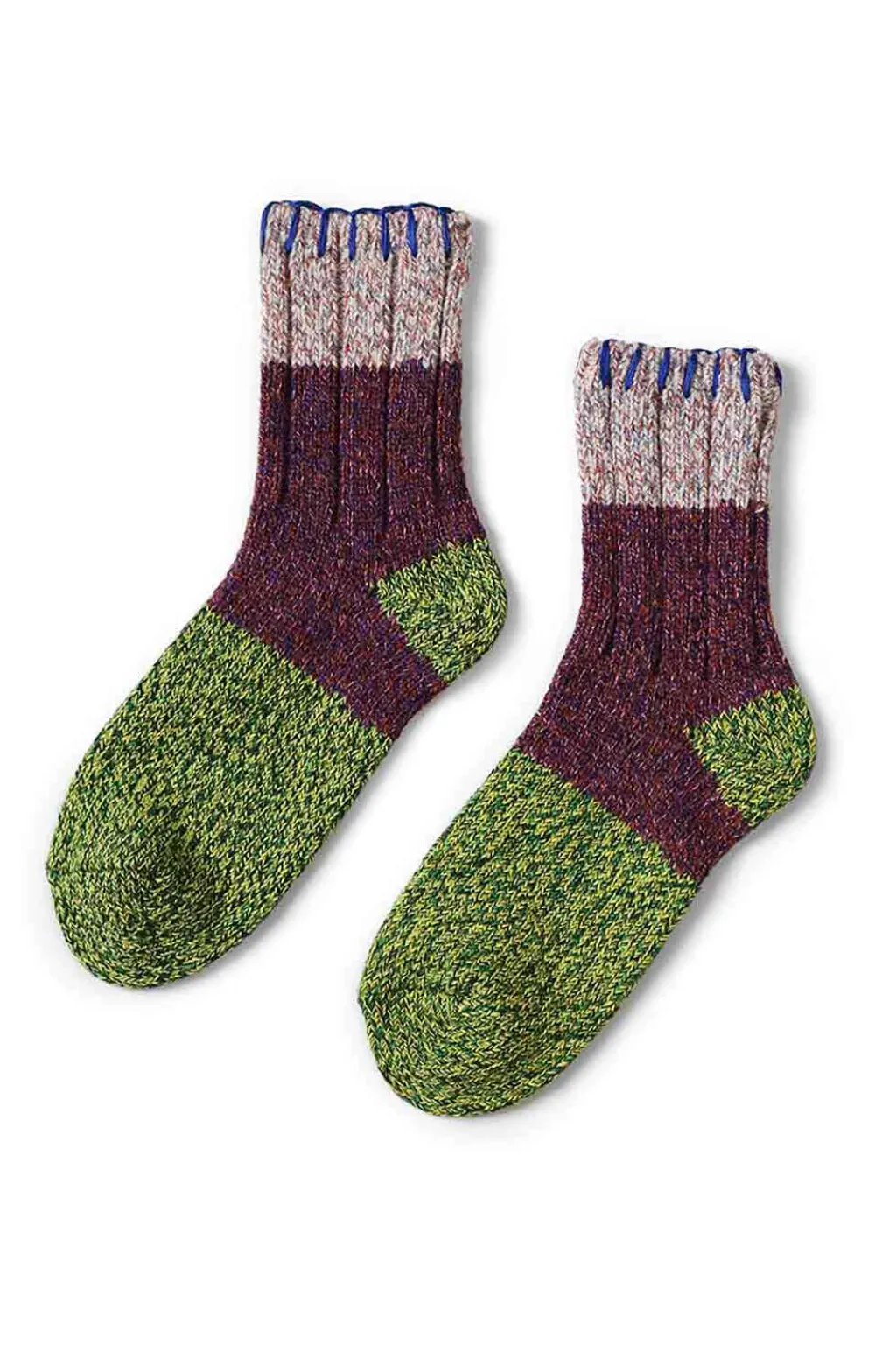 Fashion Kapital 56Yarns Wool Grandrelle GOGH HOBO Stitch Socks - 5 Colors