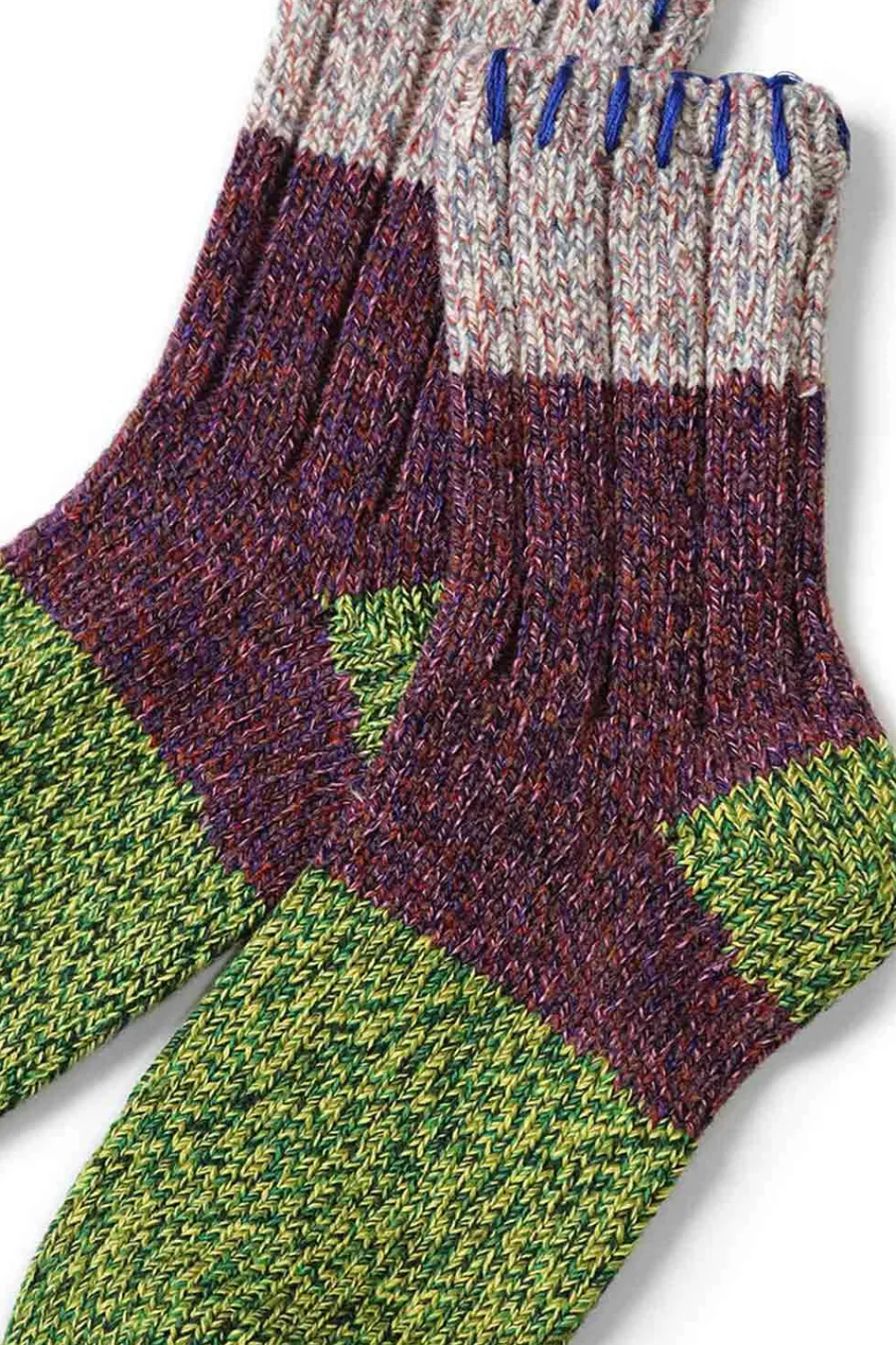 Fashion Kapital 56Yarns Wool Grandrelle GOGH HOBO Stitch Socks - 5 Colors