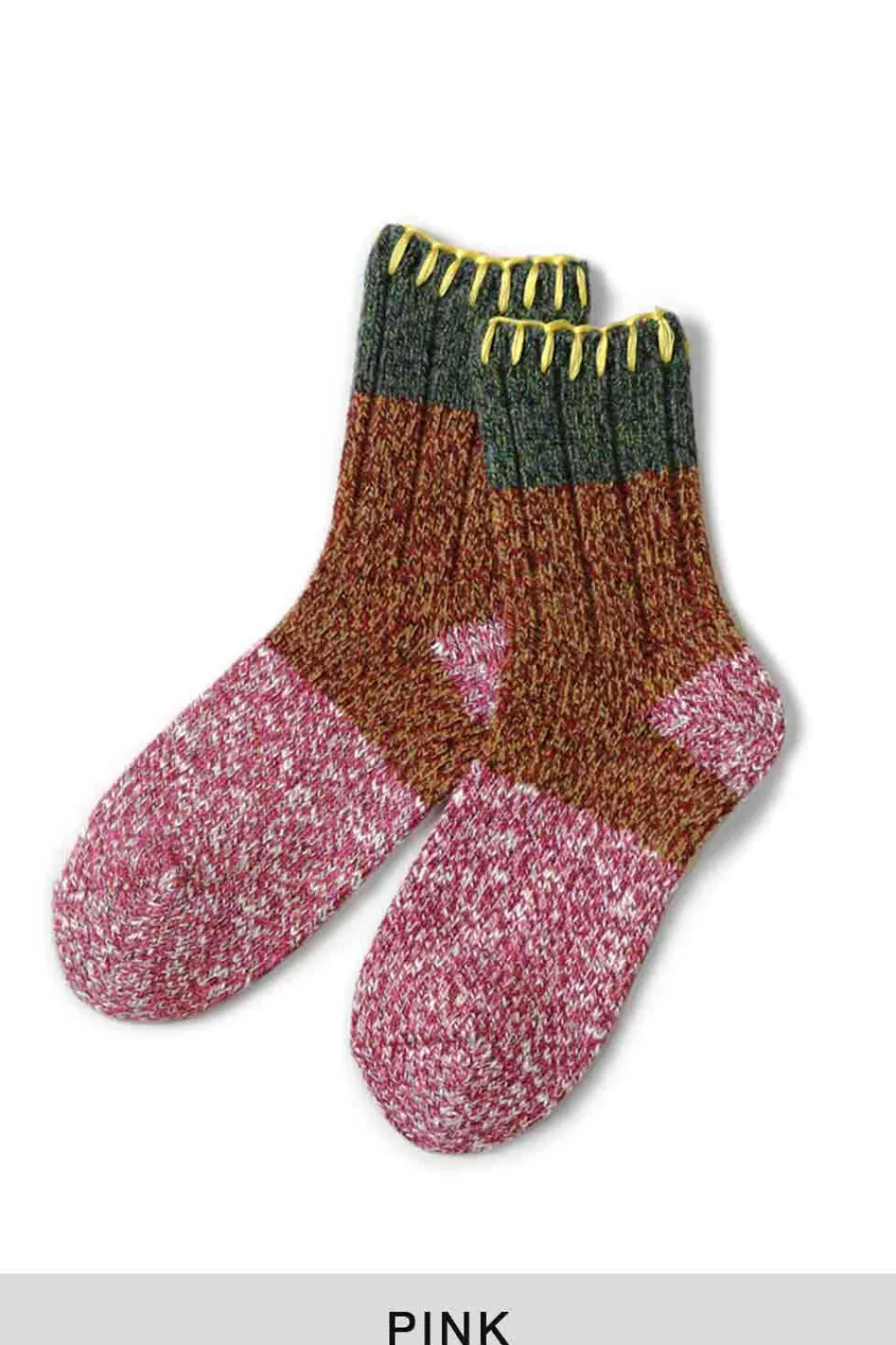 Fashion Kapital 56Yarns Wool Grandrelle GOGH HOBO Stitch Socks - 5 Colors