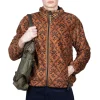 Fashion Kapital YOSEMITE Arabesque Fleece ZIP Blouson - Brown