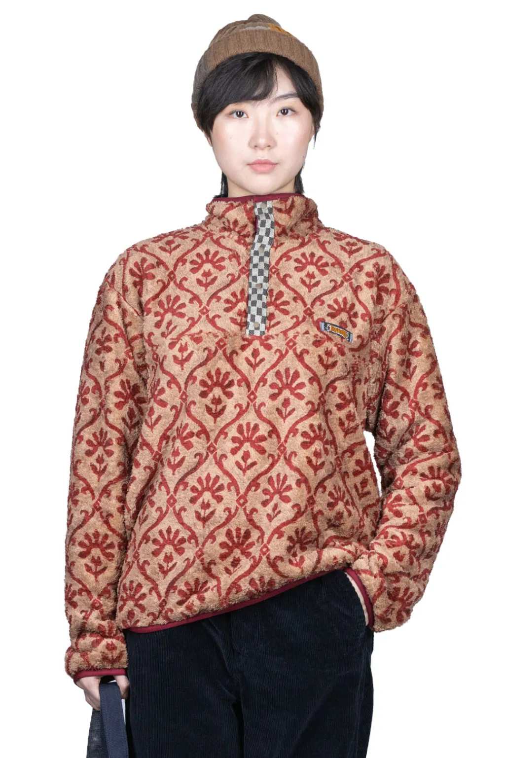 Best Kapital YOSEMITE Arabesque Fleece Pullover - Beige