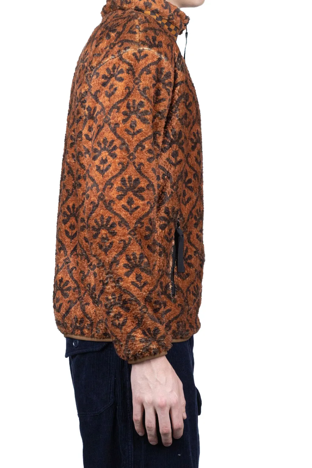 Fashion Kapital YOSEMITE Arabesque Fleece ZIP Blouson - Brown