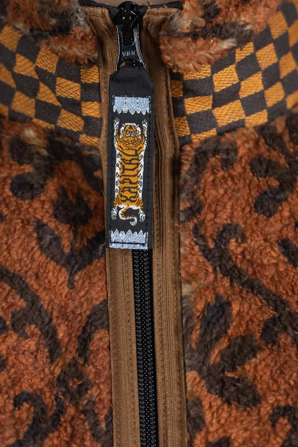 Fashion Kapital YOSEMITE Arabesque Fleece ZIP Blouson - Brown