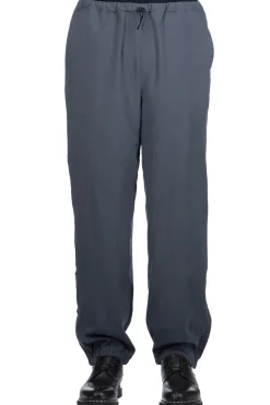 Fashion Still by Hand Zipped Hem Nylon Pants - Blue Grey