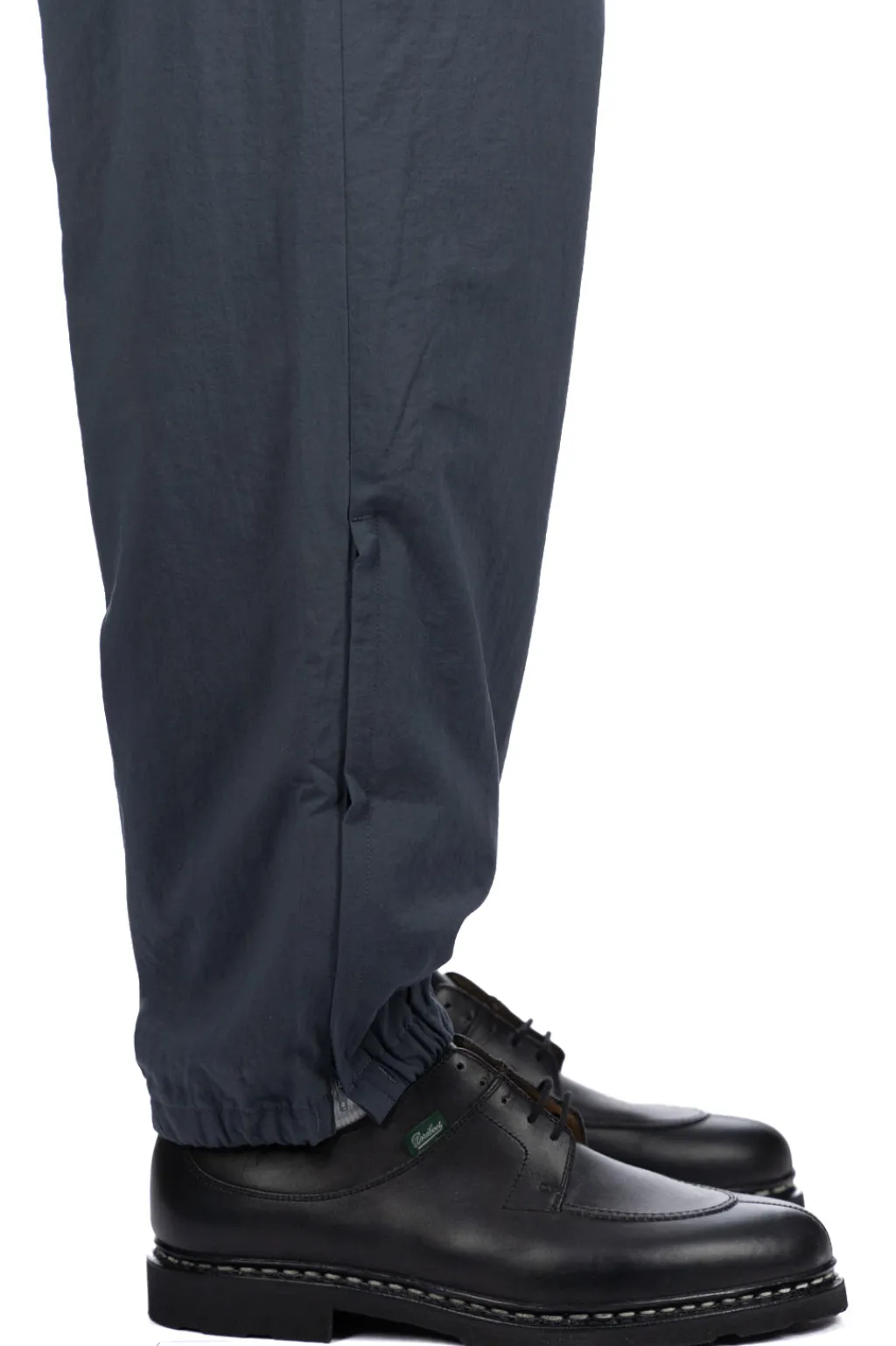Fashion Still by Hand Zipped Hem Nylon Pants - Blue Grey